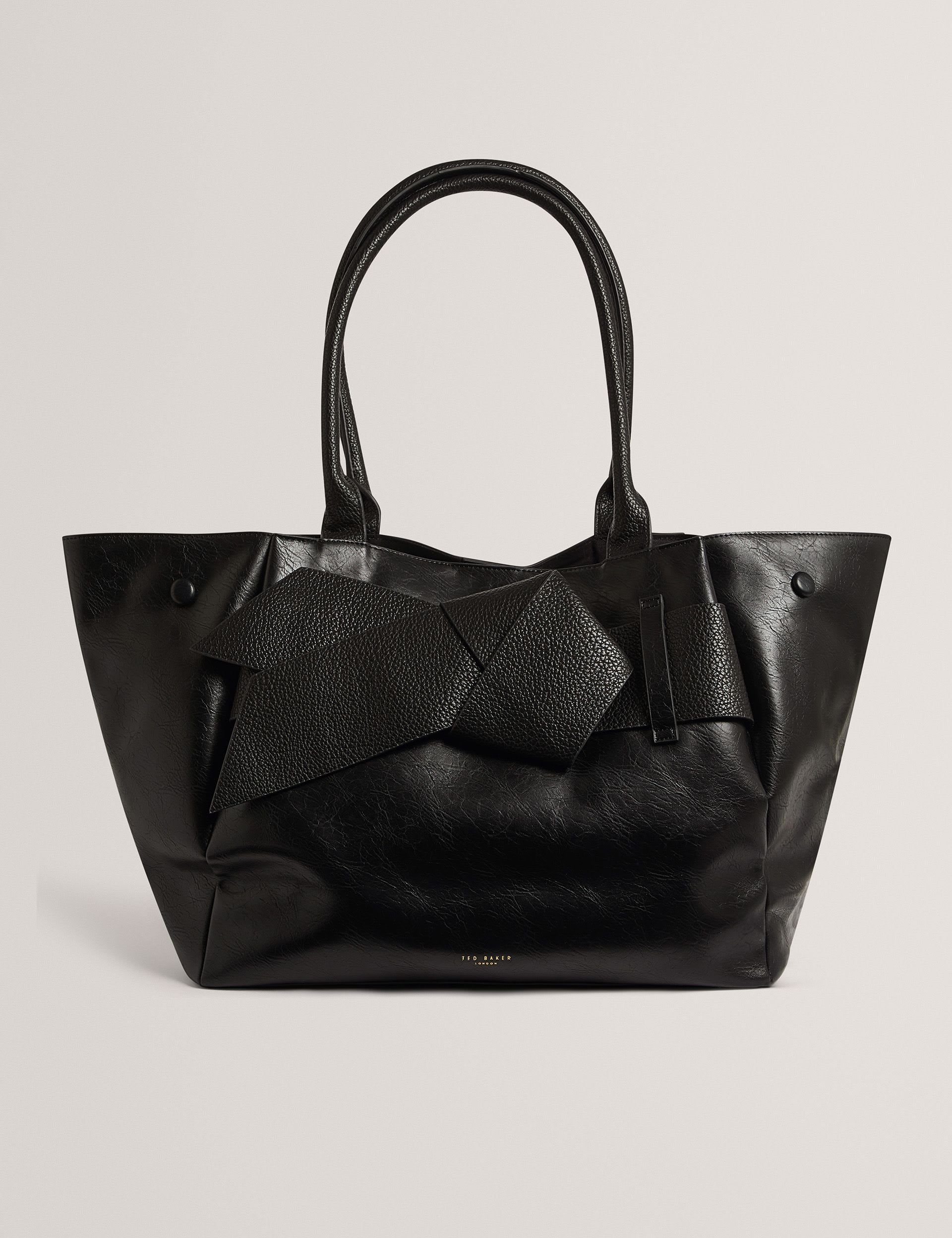 Ted Baker faux leather knot bow tote bag (British brand)