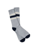 Peregrine striped pure cotton ribbed socks, UK version
