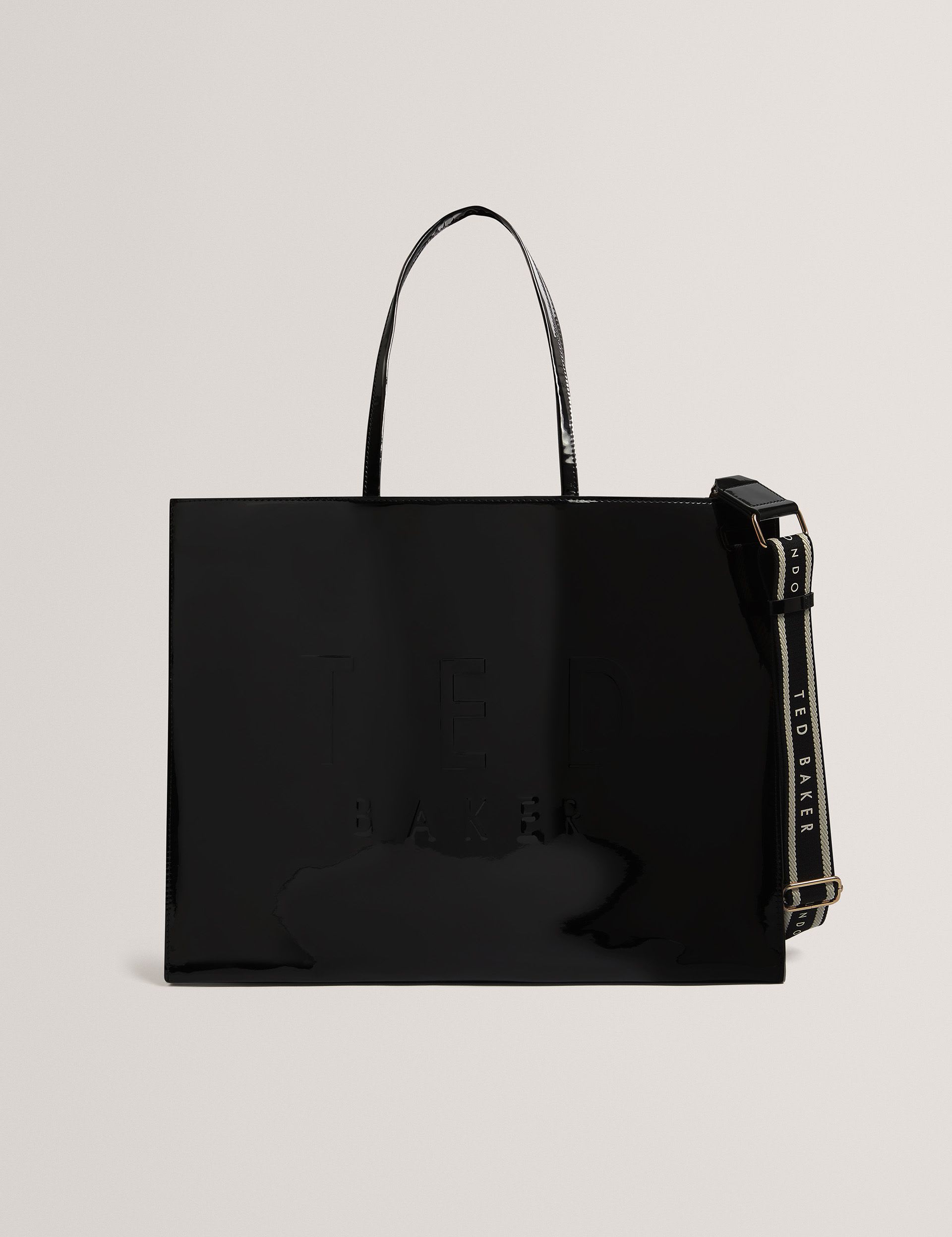 Ted Baker logo webbing glossy tote bag - British product
