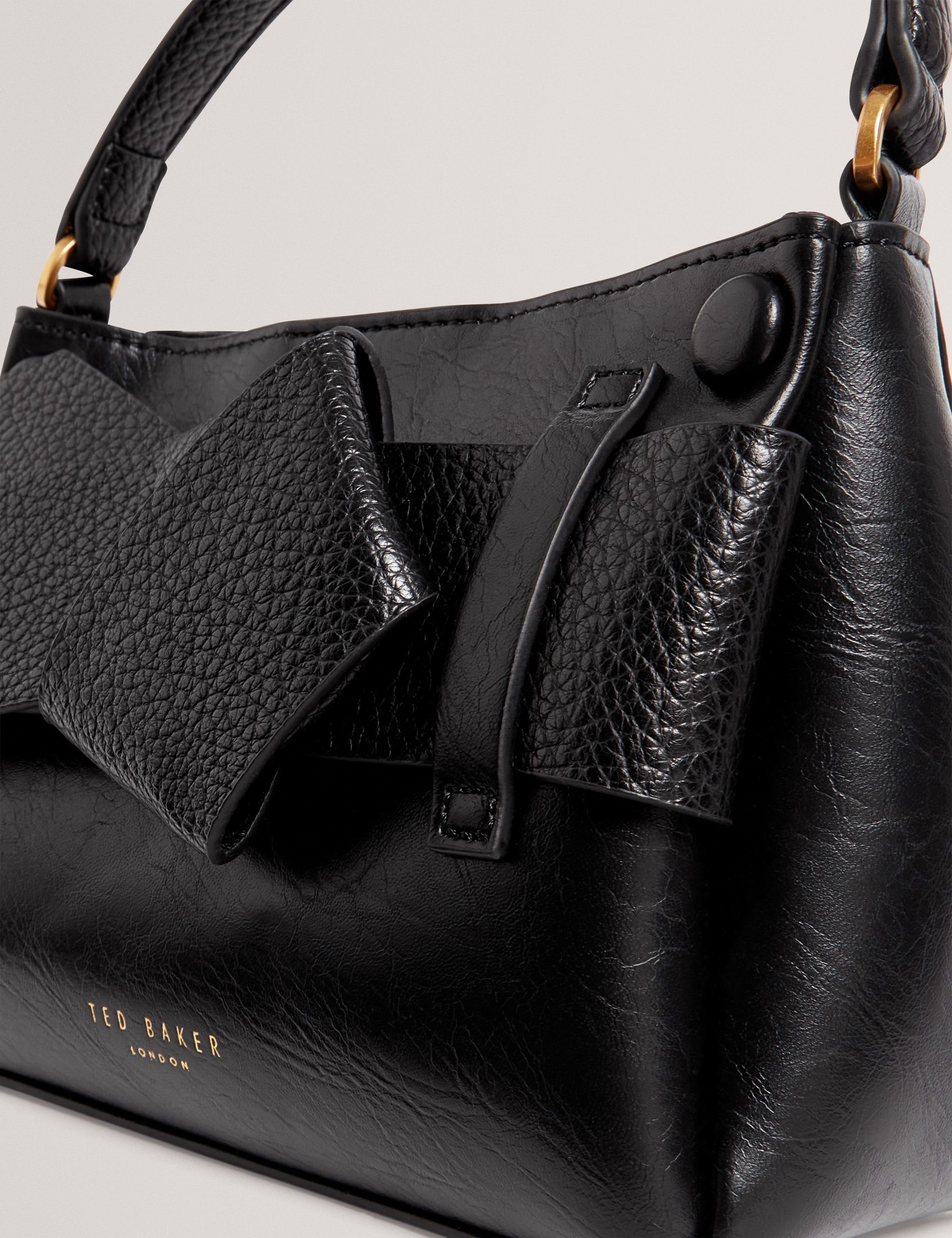 Ted Baker faux leather knot bow mini grab bag - British product