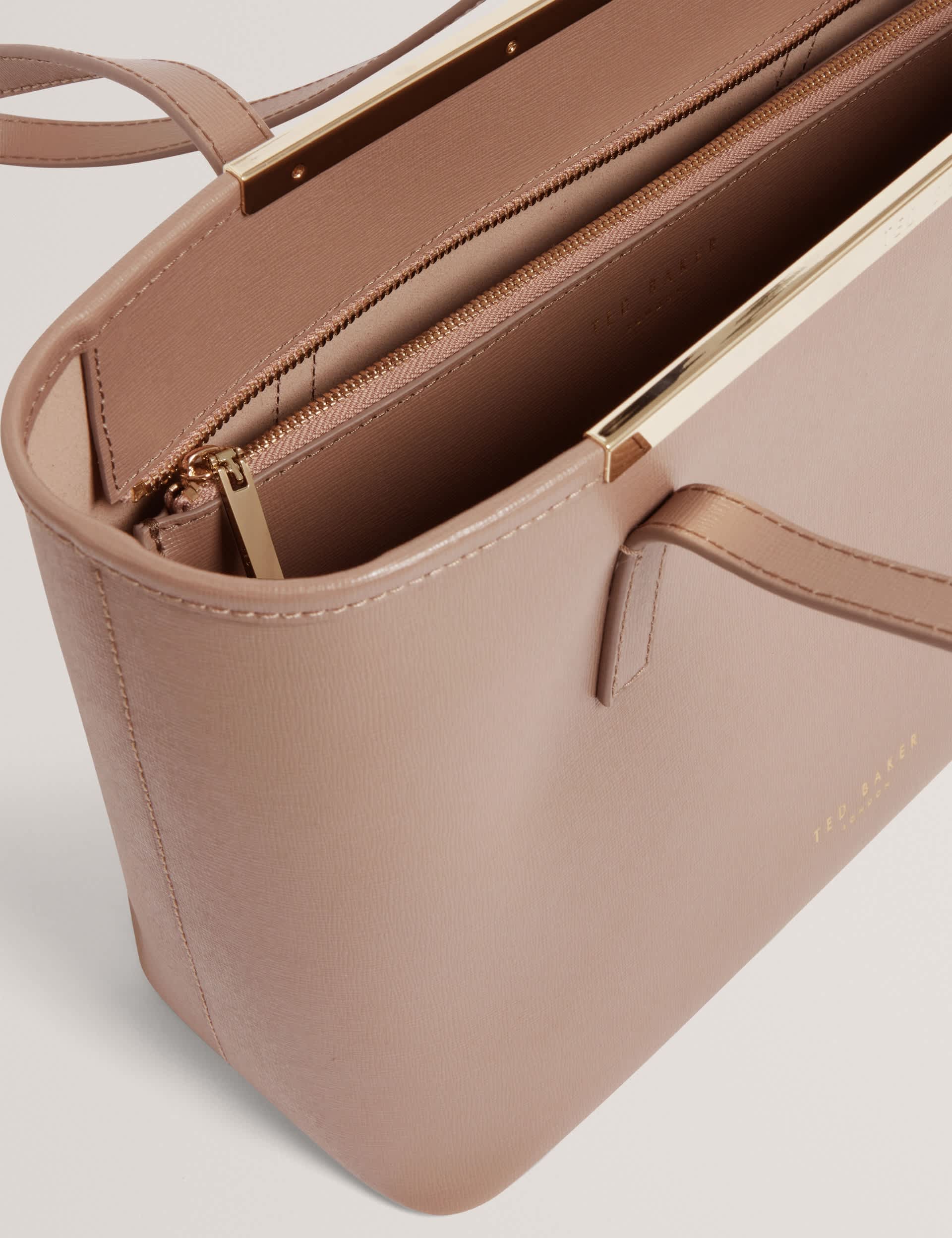 Ted Baker leather shoulder shopper bag (British brand)