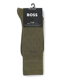 BOSS 2 Pack Spot Socks, one plain and one spot design, UK version