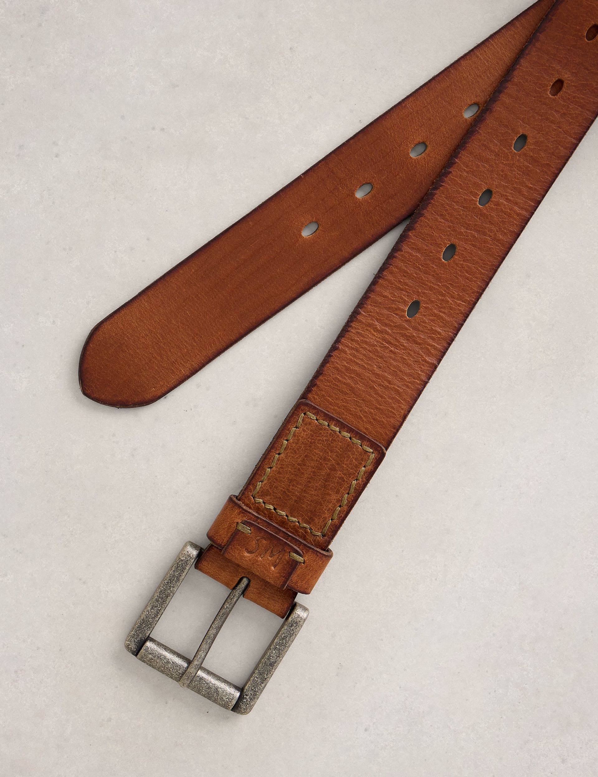 White Stuff leather multi punch belt, UK version