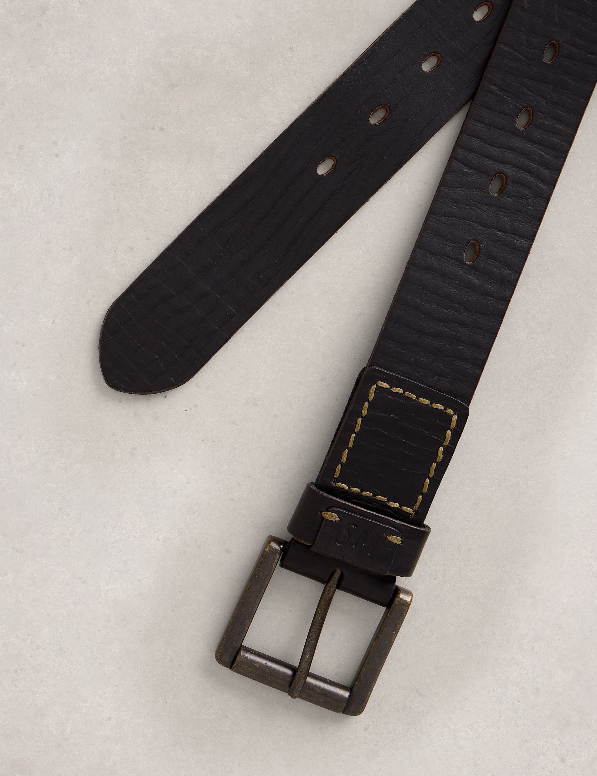 White Stuff leather multi punch belt, UK version