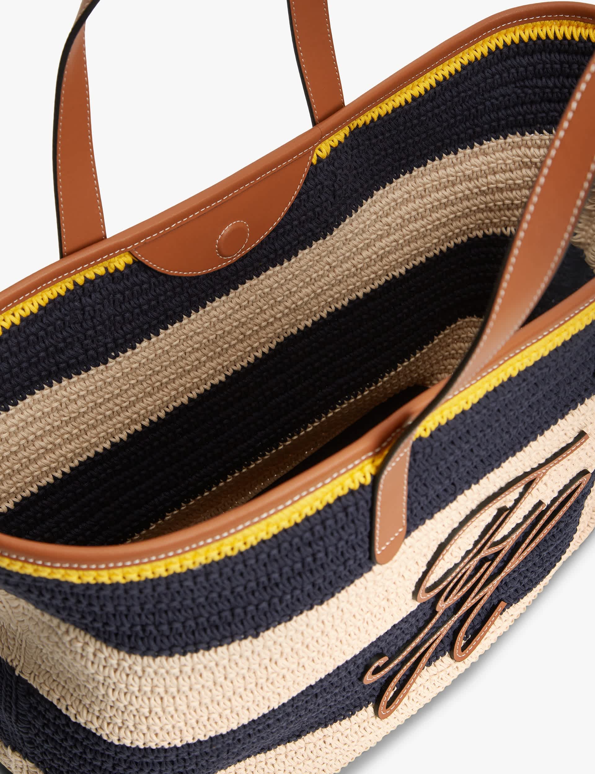 Tommy Hilfiger pure cotton striped tote bag, imported from the UK