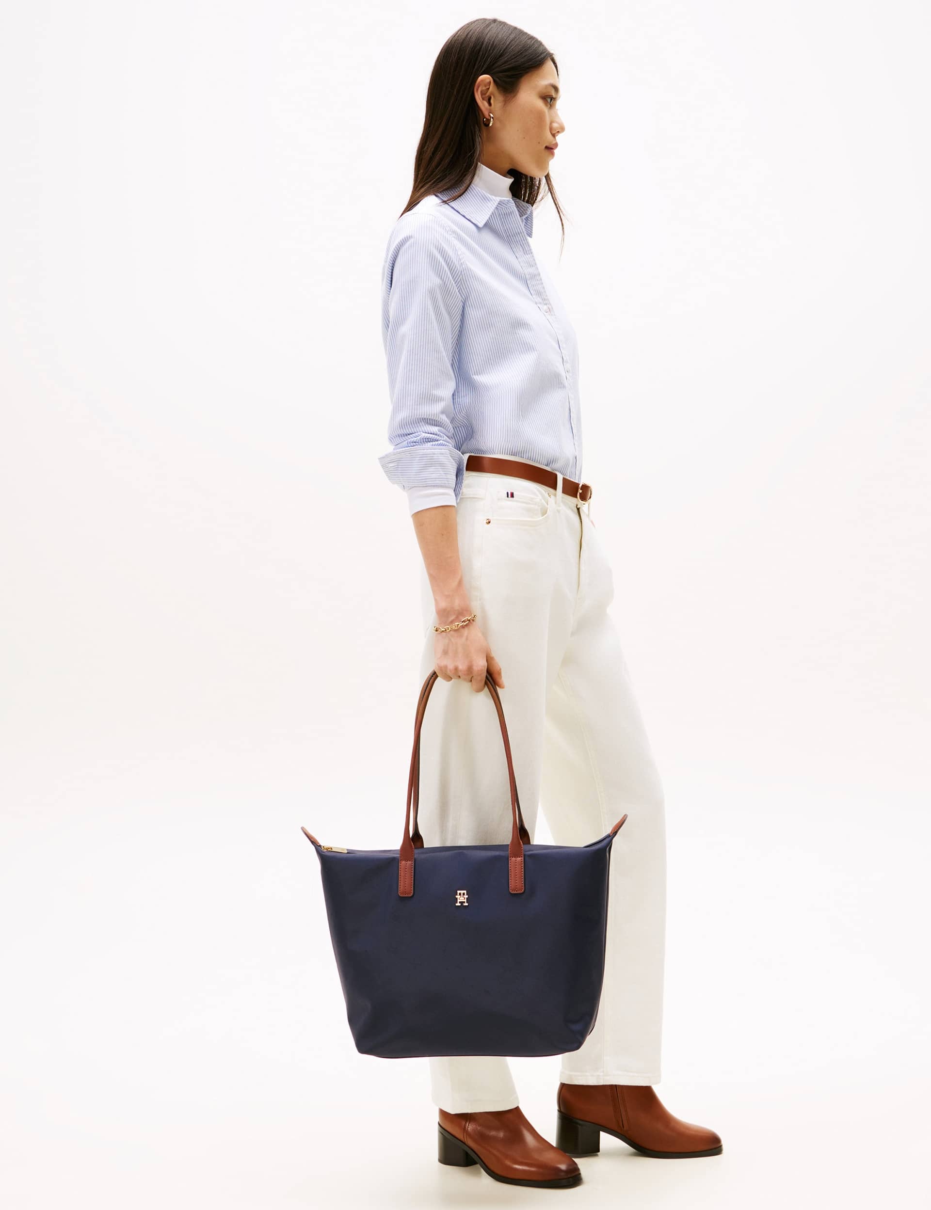 Tommy Hilfiger nylon TH monogram tote bag (British brand)