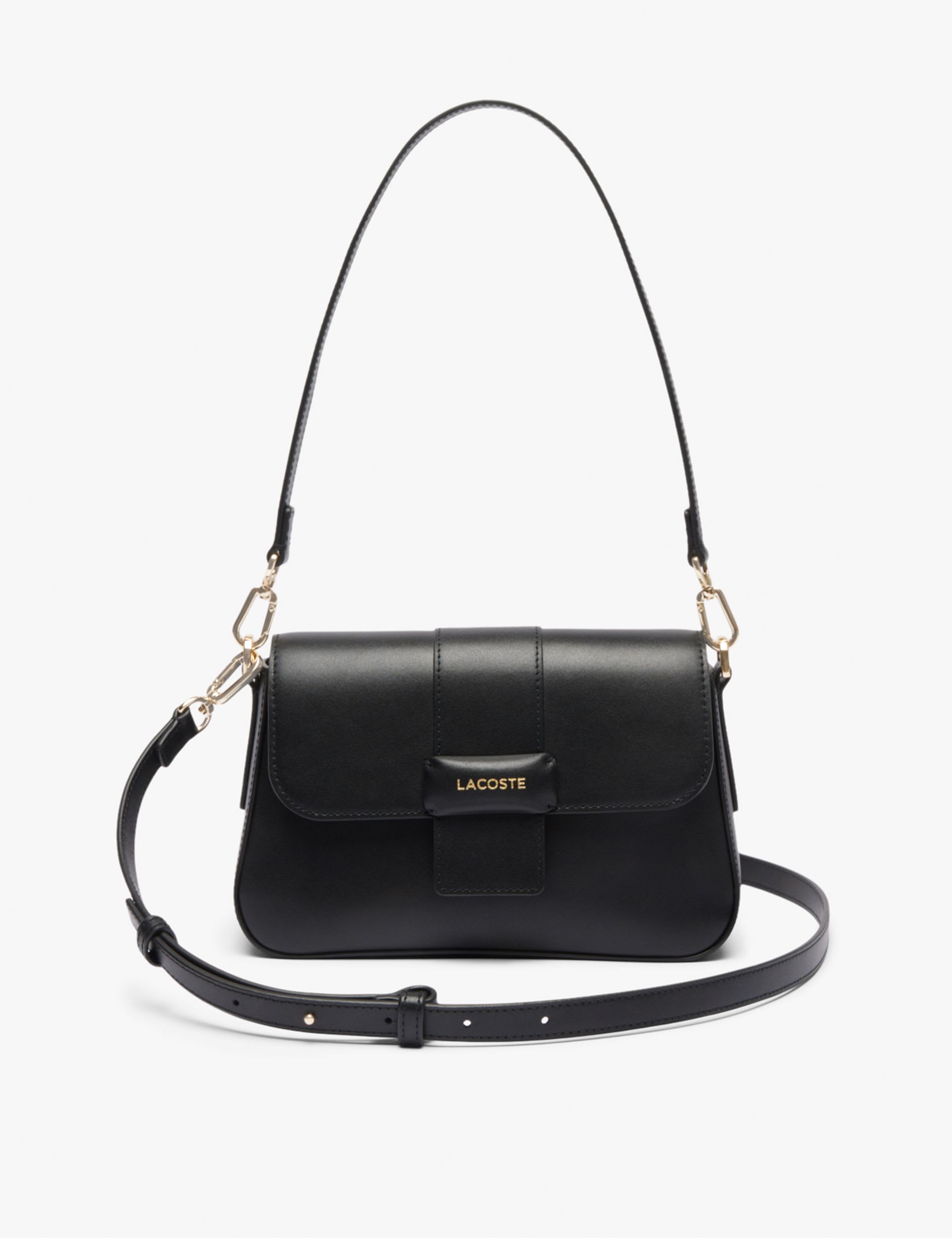 Lacoste faux leather flap shoulder bag, imported from the UK