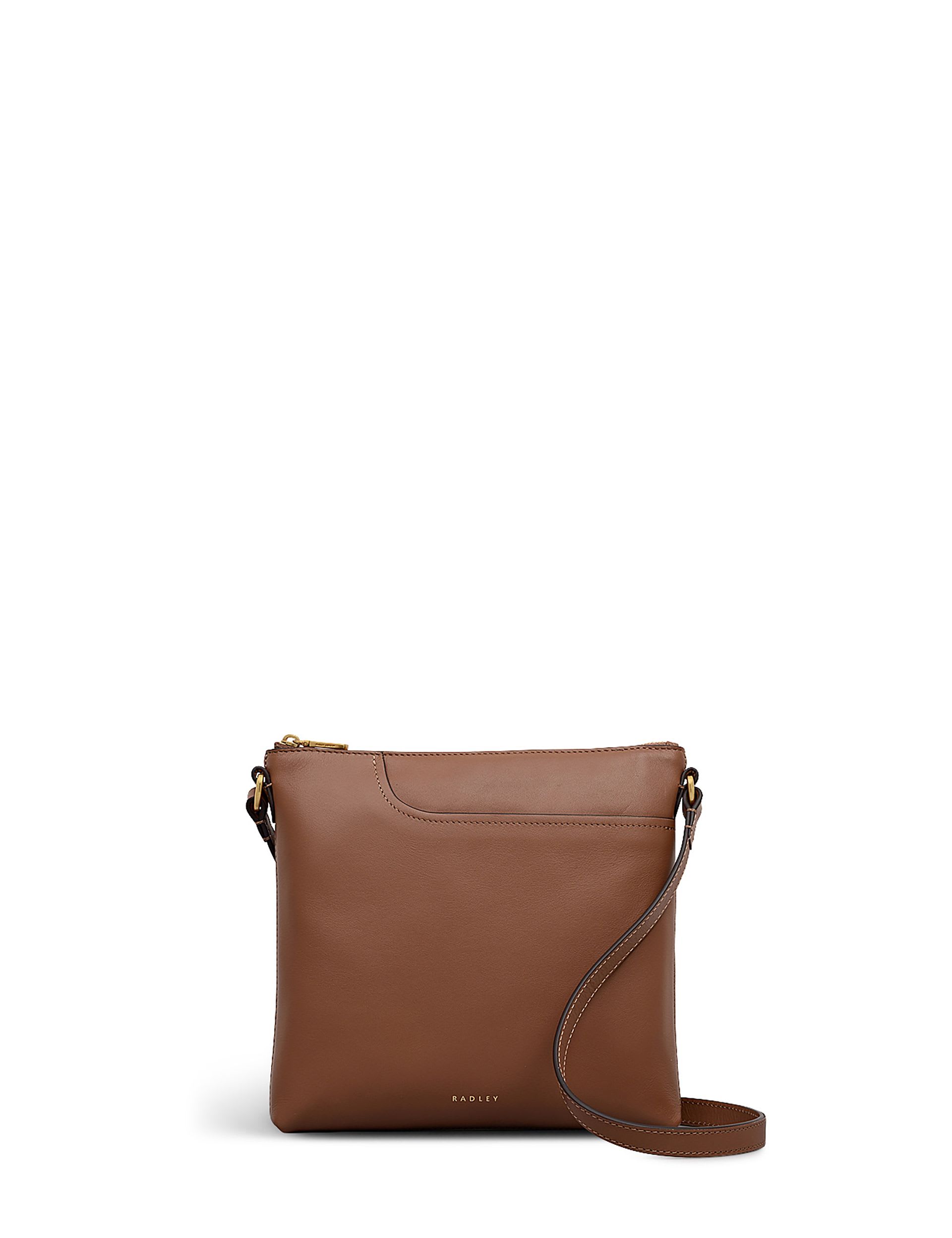 Leather Zip Detail Cross Body Bag