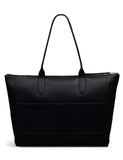 Leather Oak Street zip top tote bag in genuine leather, imported from the UK