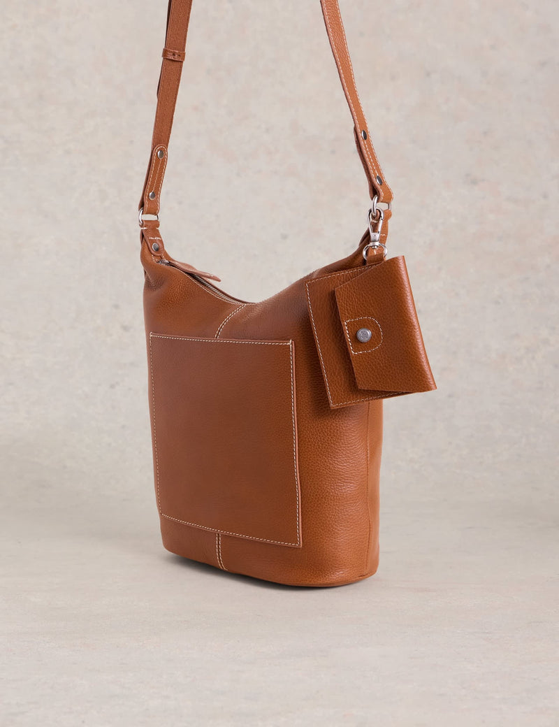 White Stuff leather cross body bag, imported from the UK