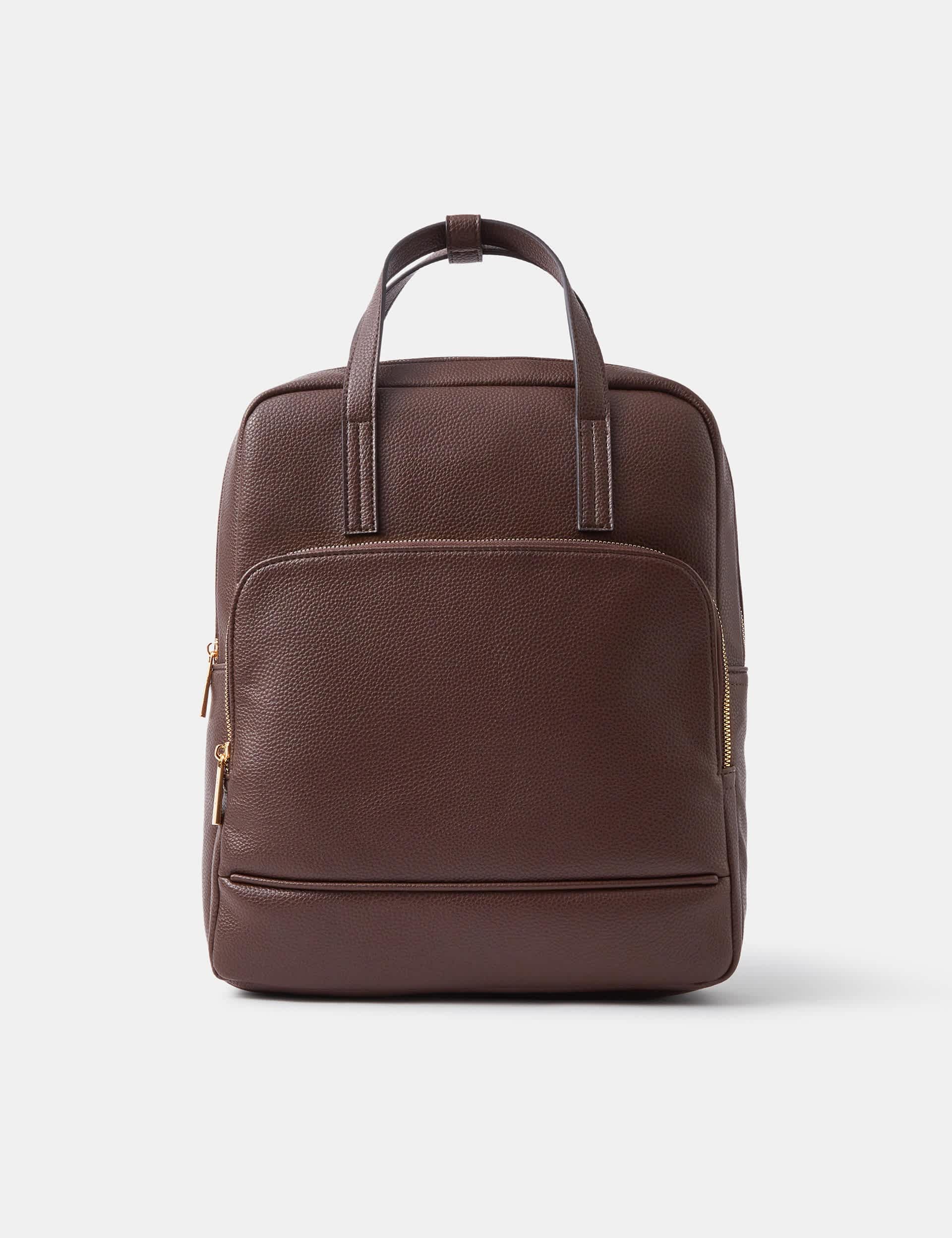 Accessorize Lola backpack faux leather with adjustable straps - British product
