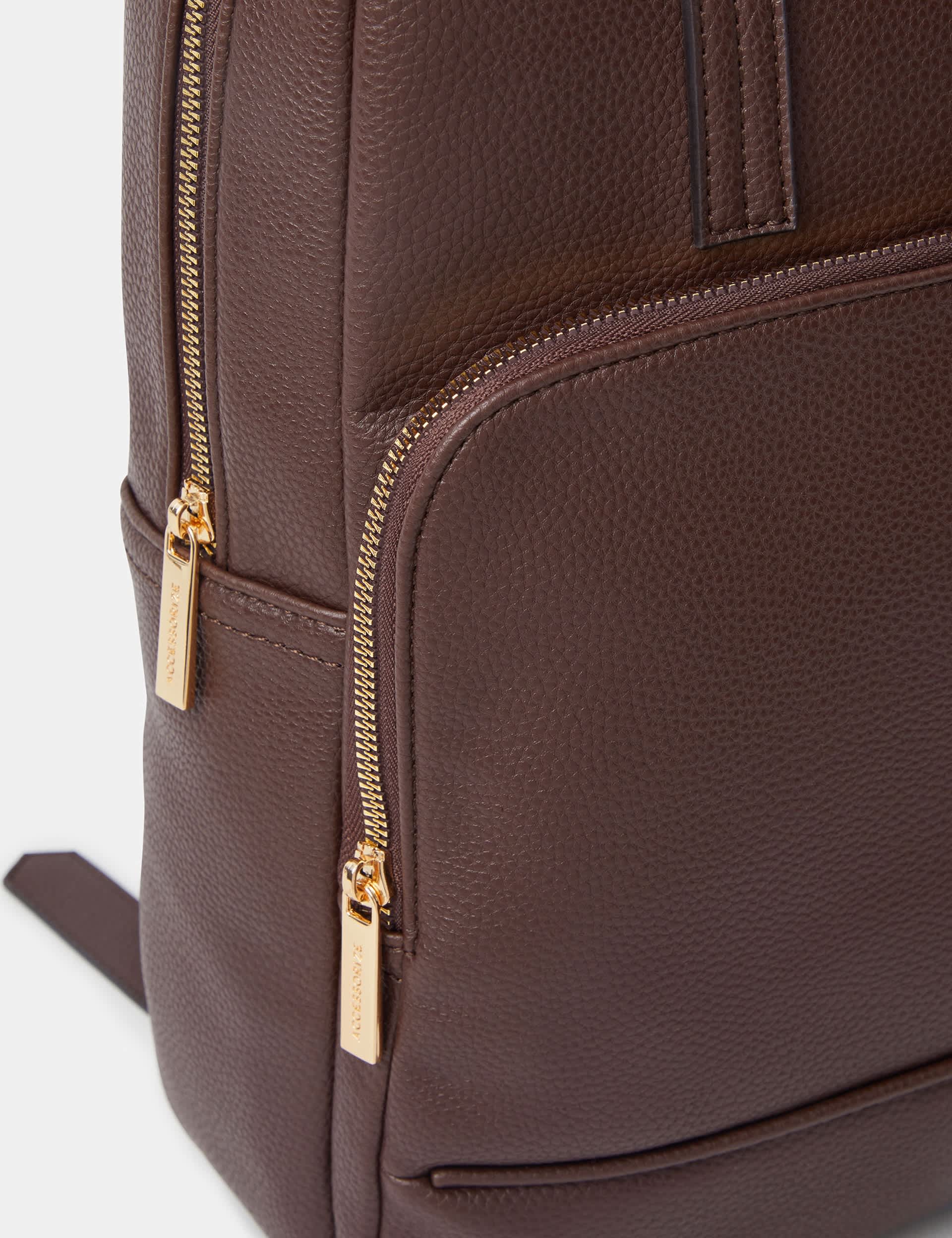 Accessorize Lola backpack faux leather with adjustable straps - British product
