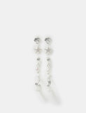 Accessorize sterling silver plated mixed earrings 4 pack, UK version