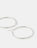 Accessorize silver hoop earrings 5cm (British brand)
