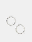 Accessorize silver plated hoop earrings 4 cm, UK version