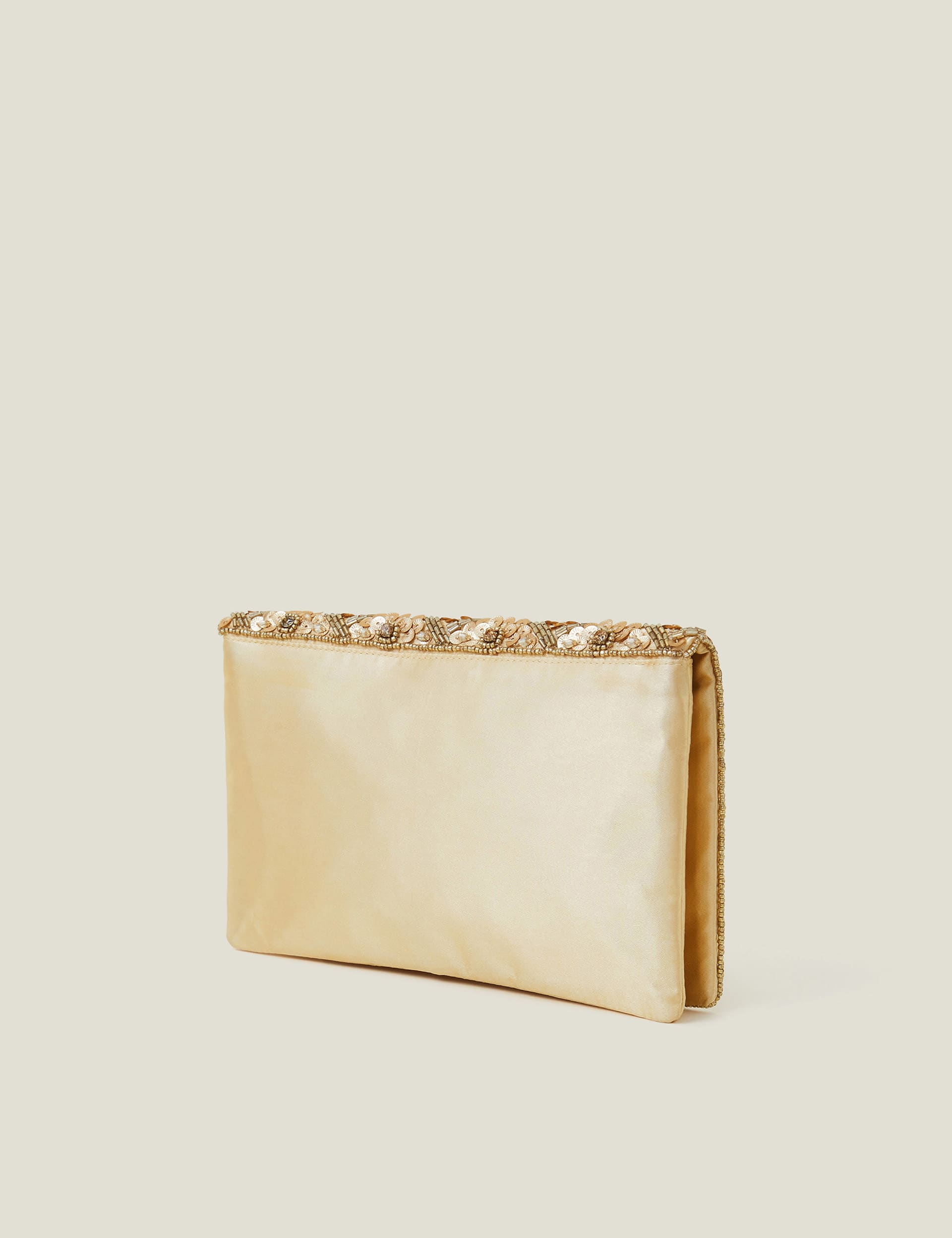 Accessorize beaded sequin chain strap clutch bag - British product
