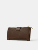 Accessorize faux leather purse with buckle closure - British product
