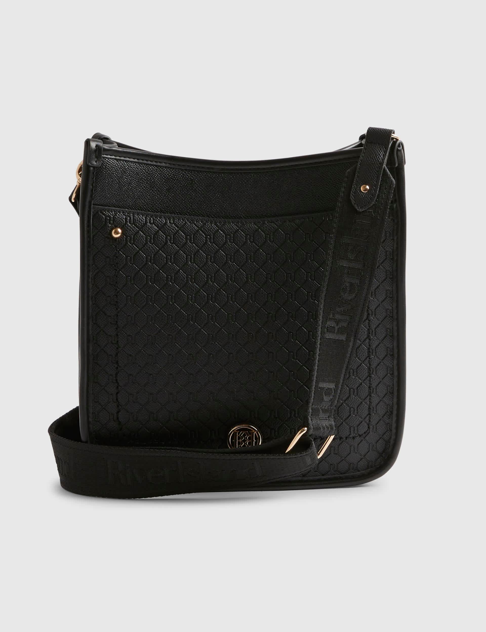 River Island faux leather embossed messenger bag, imported from the UK