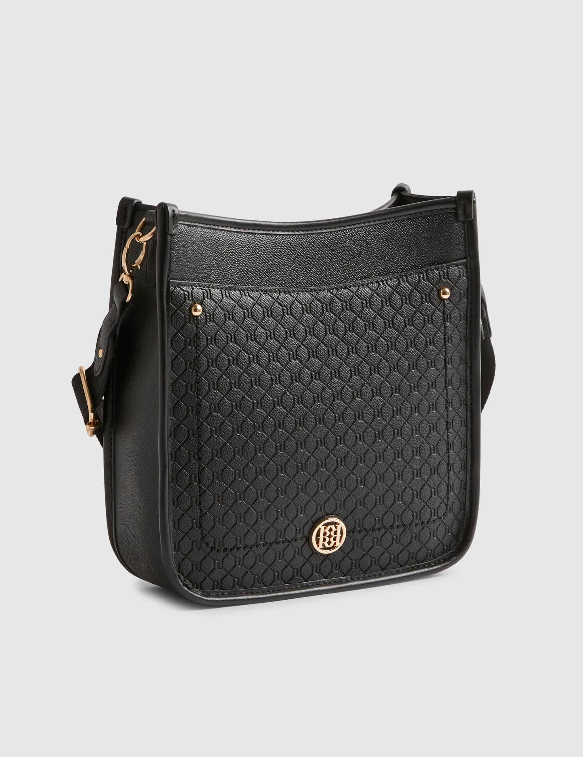 River Island faux leather embossed messenger bag, imported from the UK