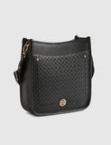 River Island faux leather embossed messenger bag, imported from the UK