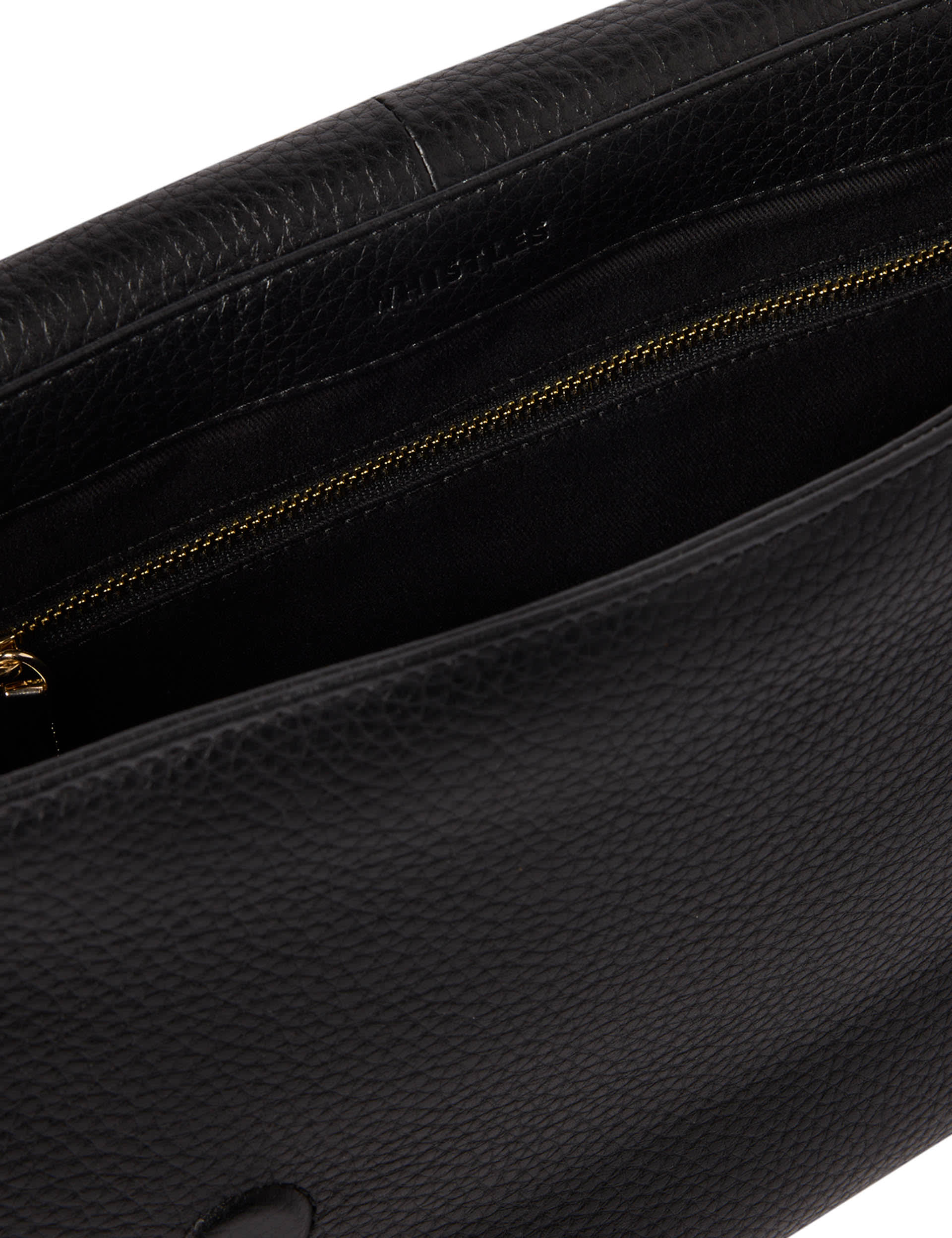 Whistles leather textured flap cross body bag, imported from the UK