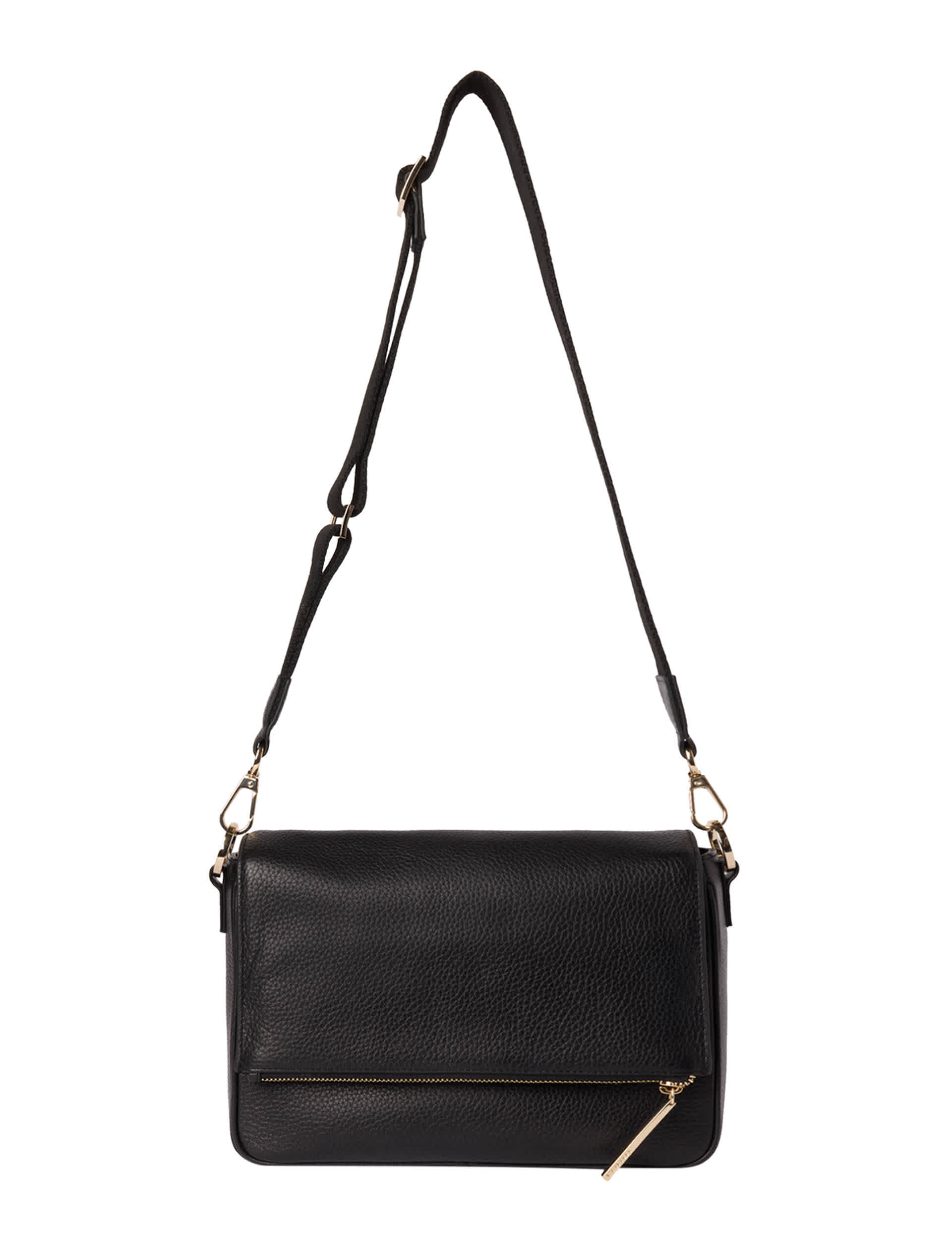 Whistles leather textured flap cross body bag, imported from the UK