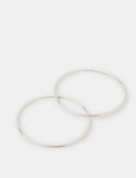 Accessorize sterling silver hoop earrings 40mm, UK version
