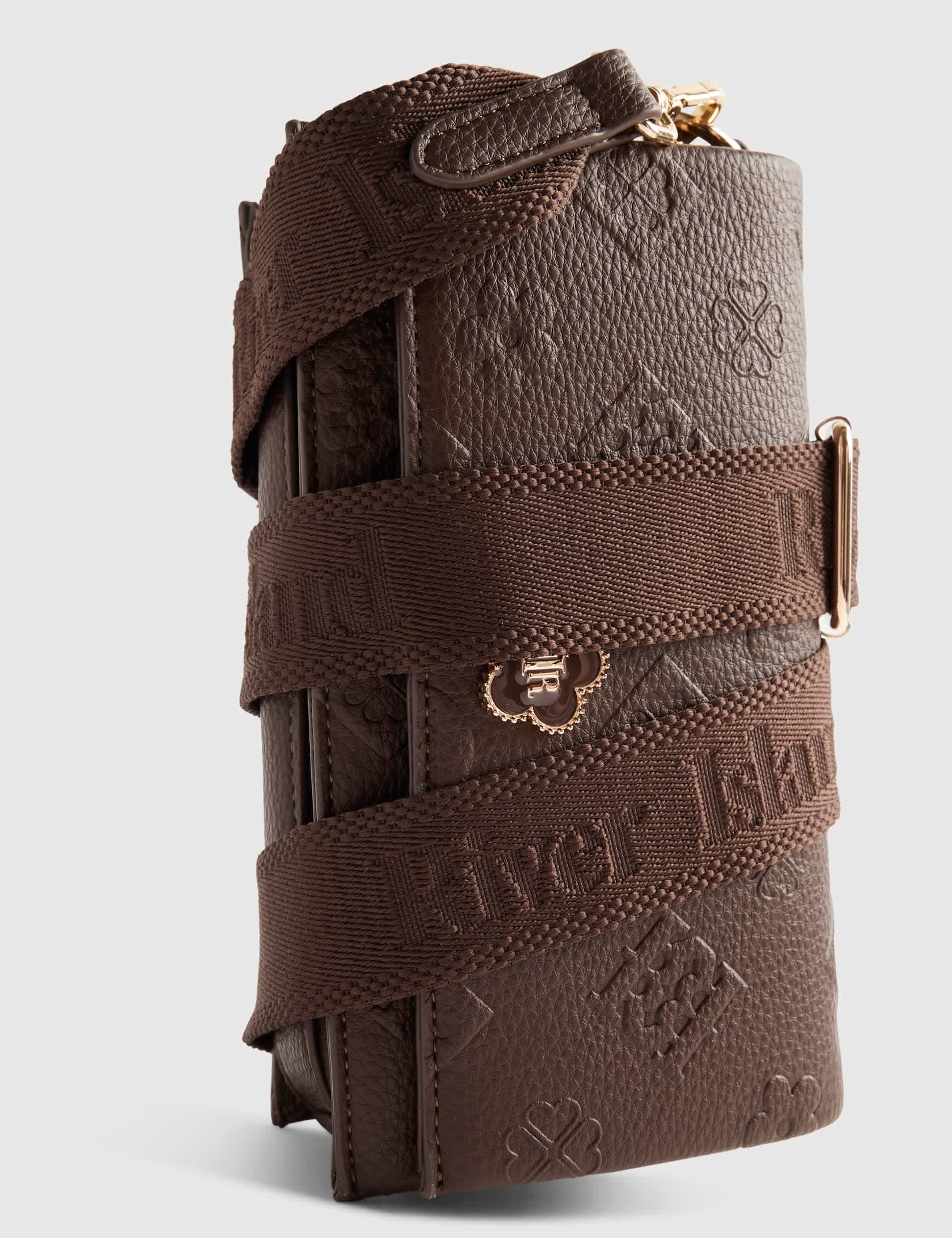 River Island embossed cross body bag chain strap, UK version