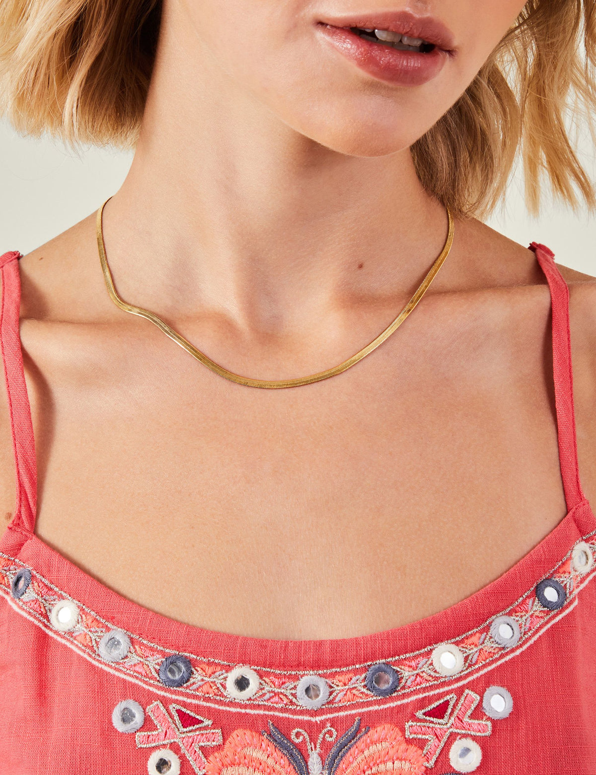 Accessorize gold plated chain necklace 40 cm - British product