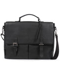 Jones Bootmaker leather briefcase with padded laptop compartment - British product