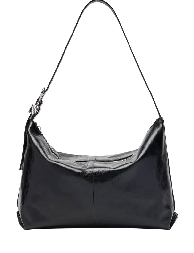 Whistles leather shoulder bag with buckle detail, UK version