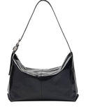 Whistles leather shoulder bag with buckle detail, UK version