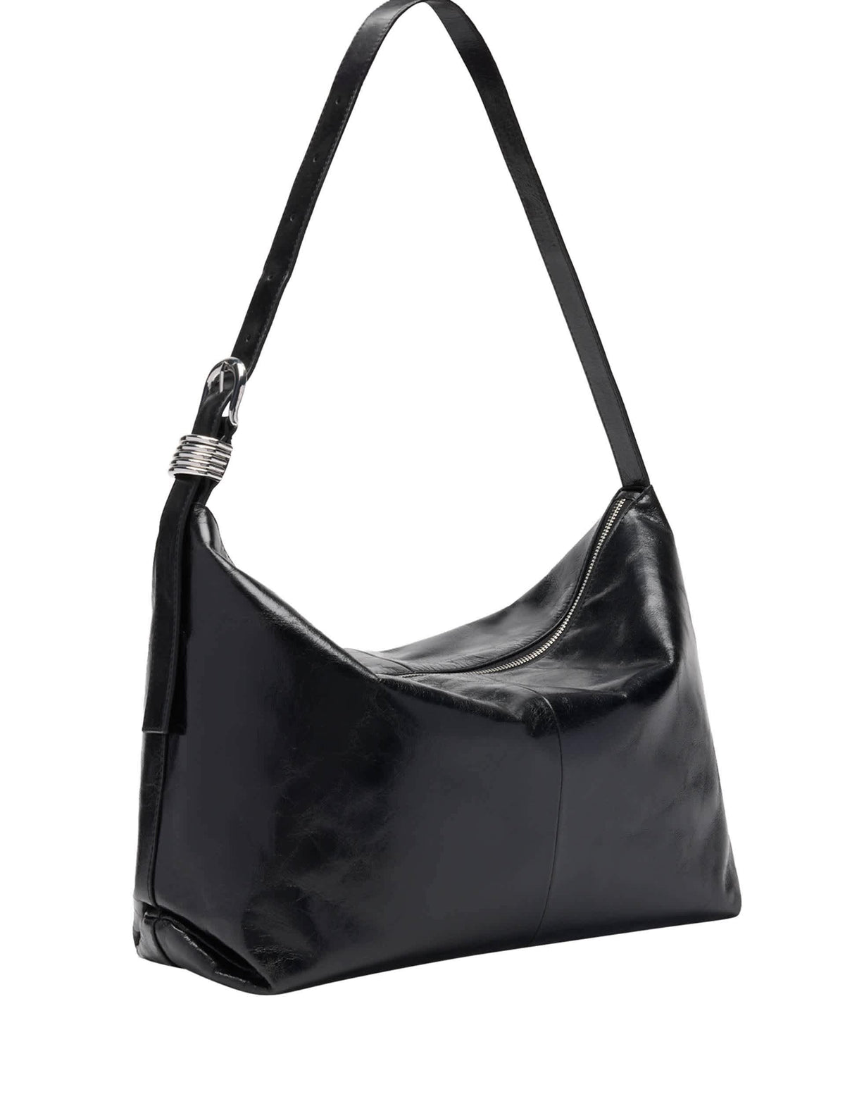 Whistles leather shoulder bag with buckle detail, UK version