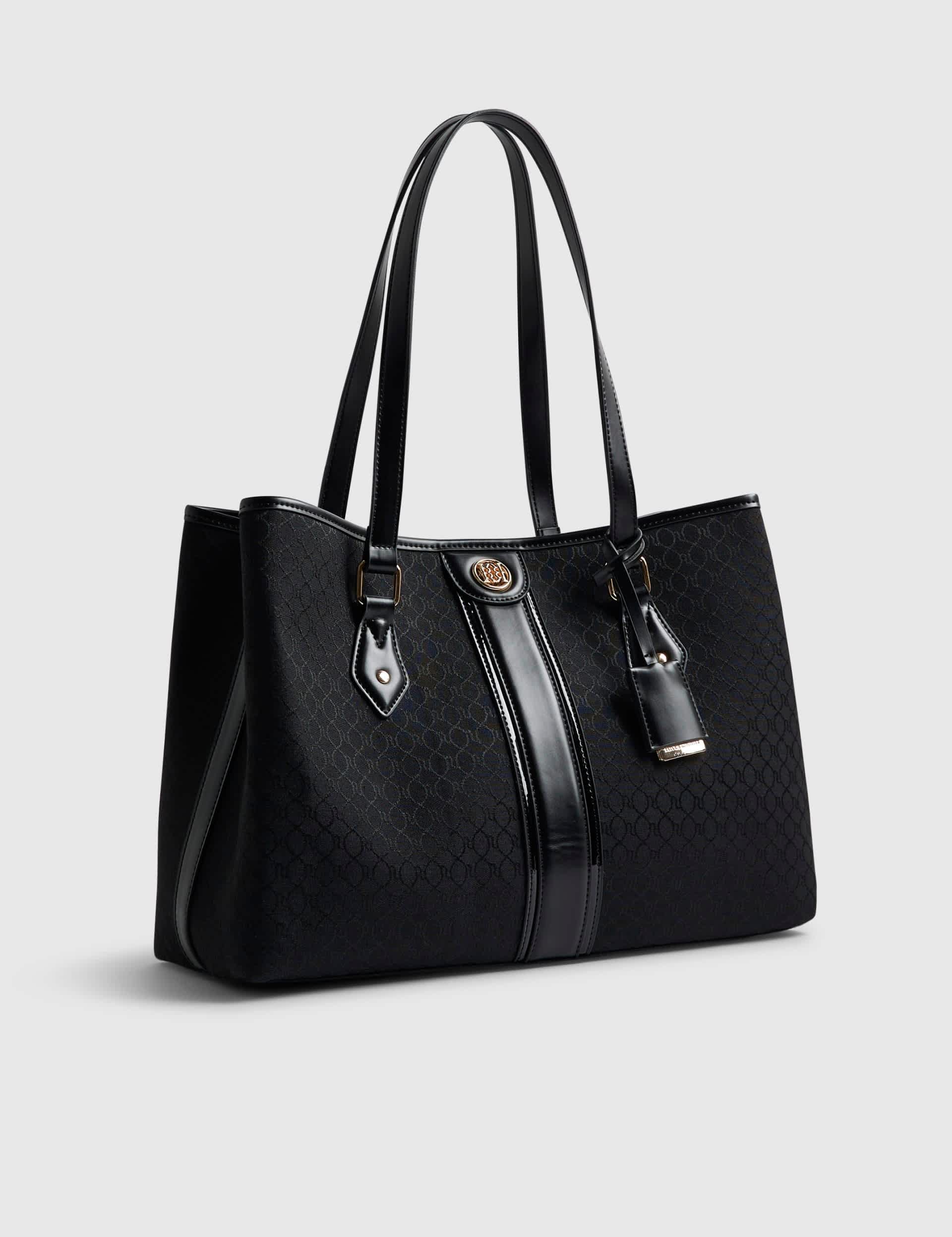 River Island Monogram Stripe Tote Bag (British brand)