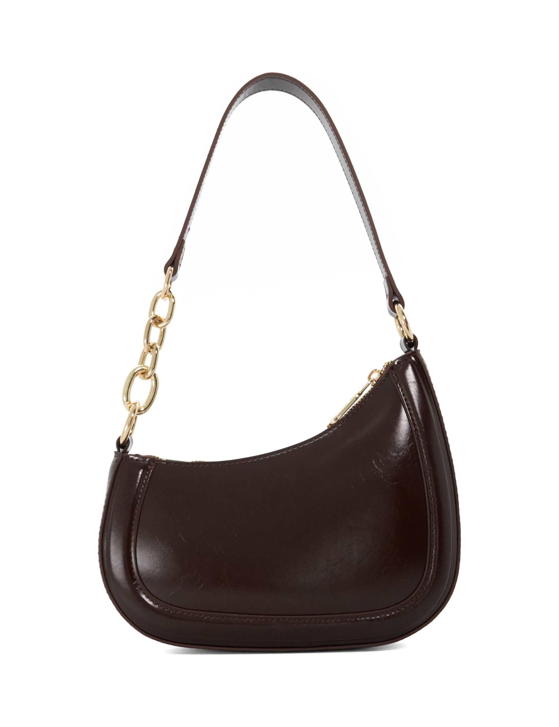 Dune London Leather Chain Strap Shoulder Bag