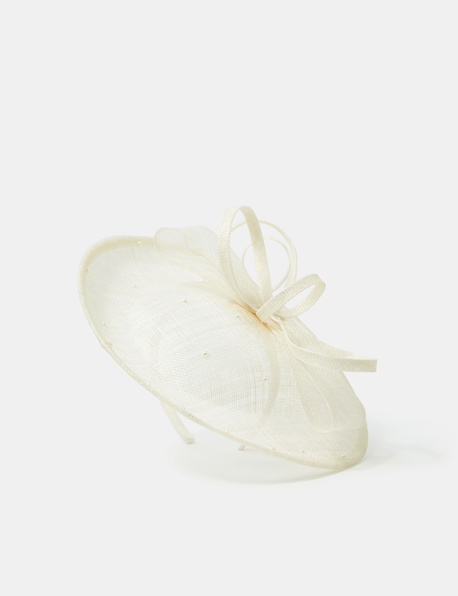 Accessorize bow pearl fascinator headpiece (British brand)