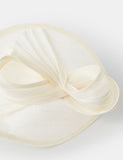Accessorize bow fascinator with textured teardrop base (British brand)