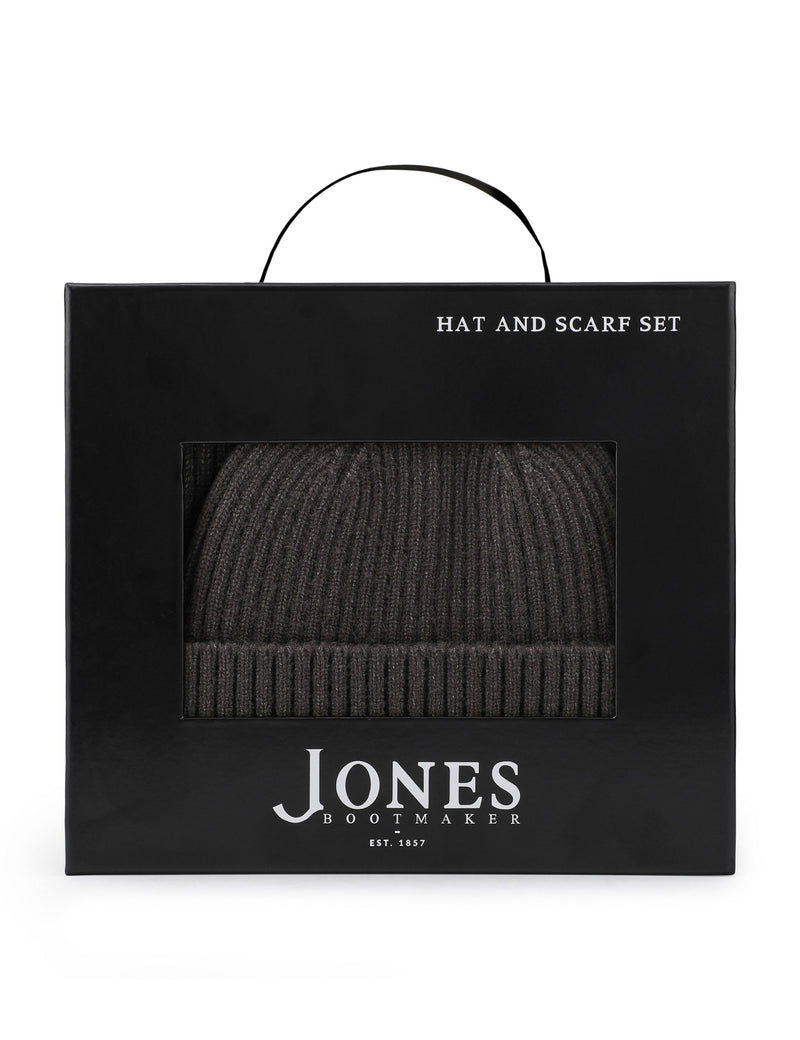 Rib Hat and Scarf Gift Set