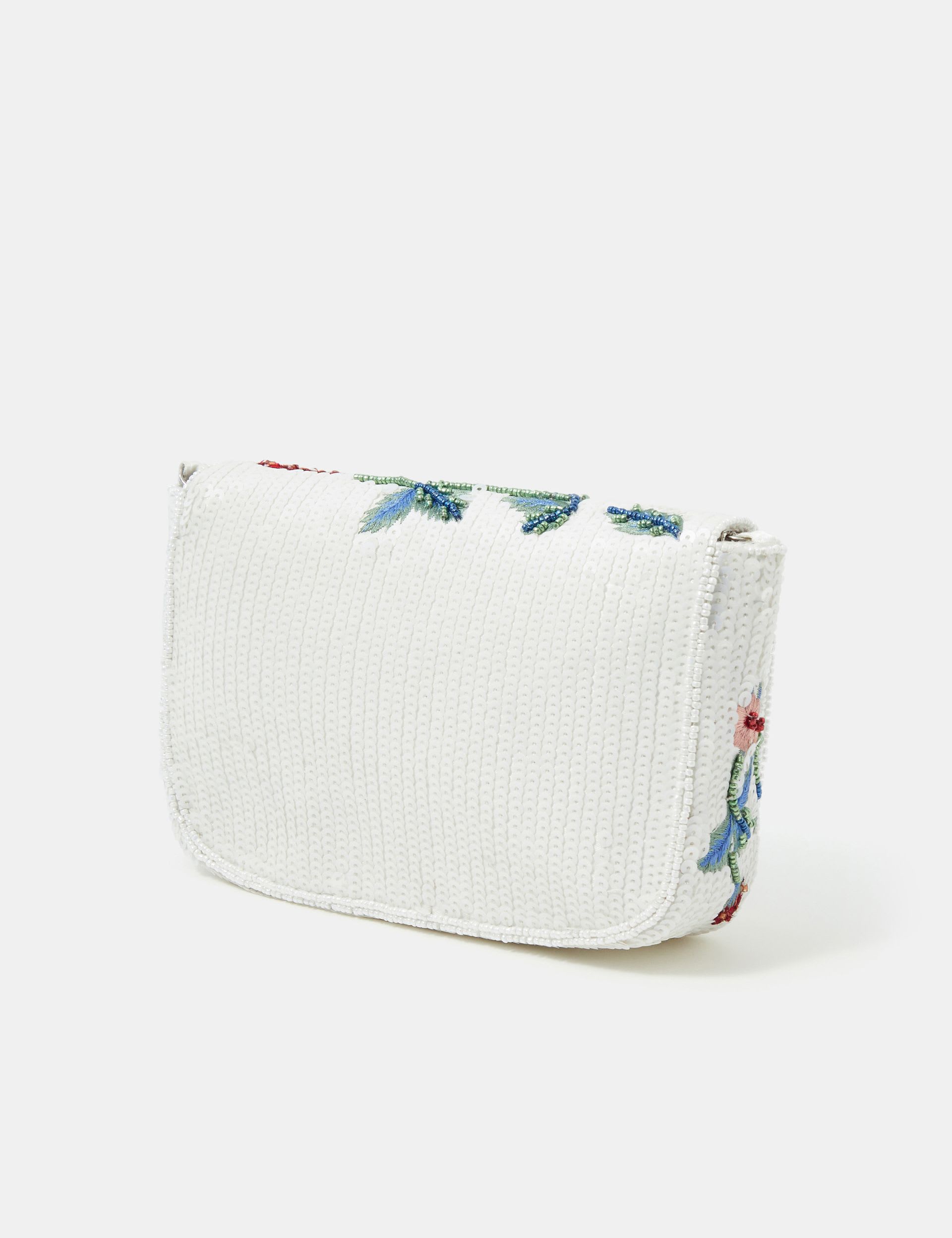 Accessorize strawberry sequin clutch bag (British brand)