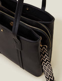 Accessorize large tote shoulder bag with padded laptop sleeve, imported from the UK