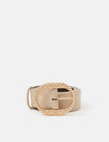 Accessorize leather waist belt oval buckle - British product