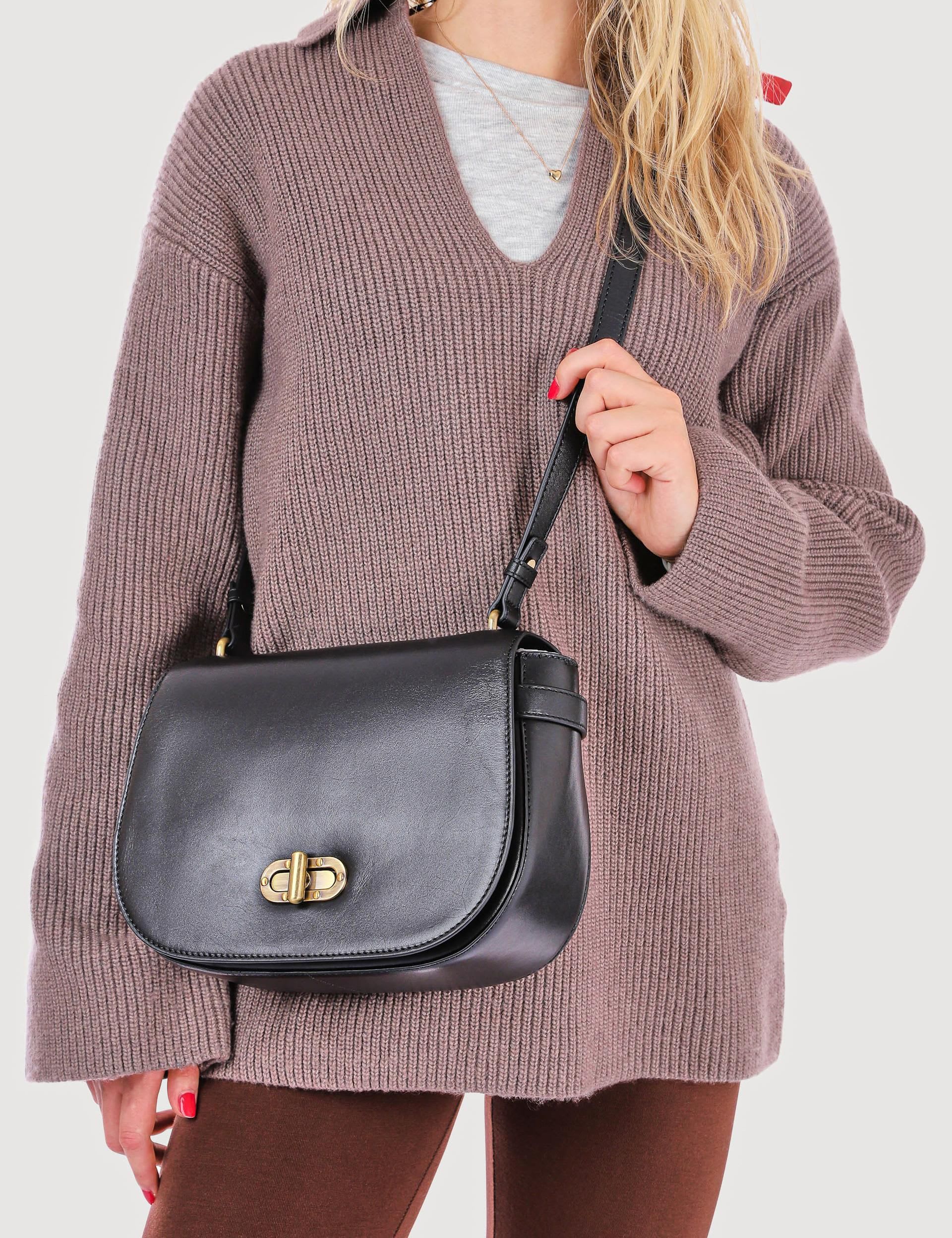 Jones Bootmaker Leather Croc Effect Cross Body Shoulder Bag