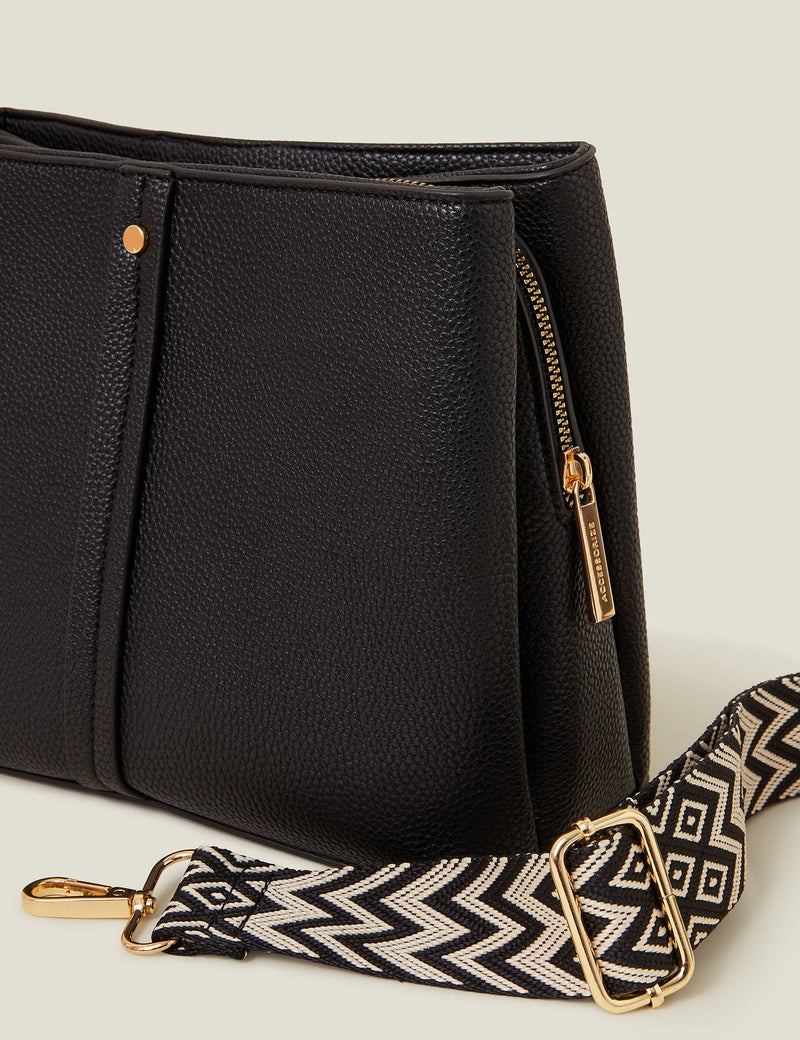 Accessorize cross body bag with zipped compartment (British brand)