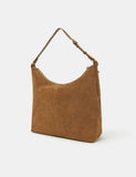Accessorize suede shoulder bag with buckle strap (British brand)