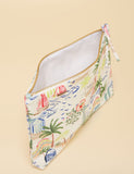 Joules printed coin purse with palm print - British product