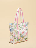Joules pure cotton printed tote bag with palm design - British product