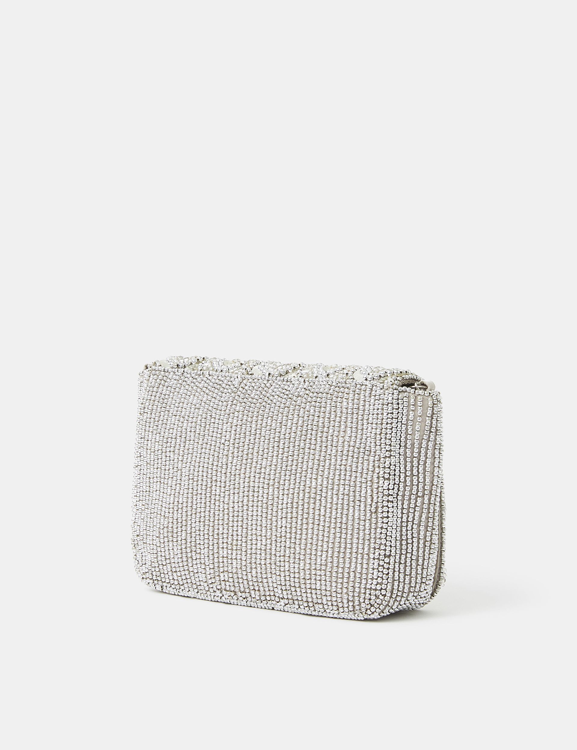Accessorize geometric beaded clutch bag, imported from the UK
