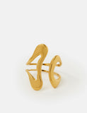Accessorize gold tone fluid adjustable ring (British brand)
