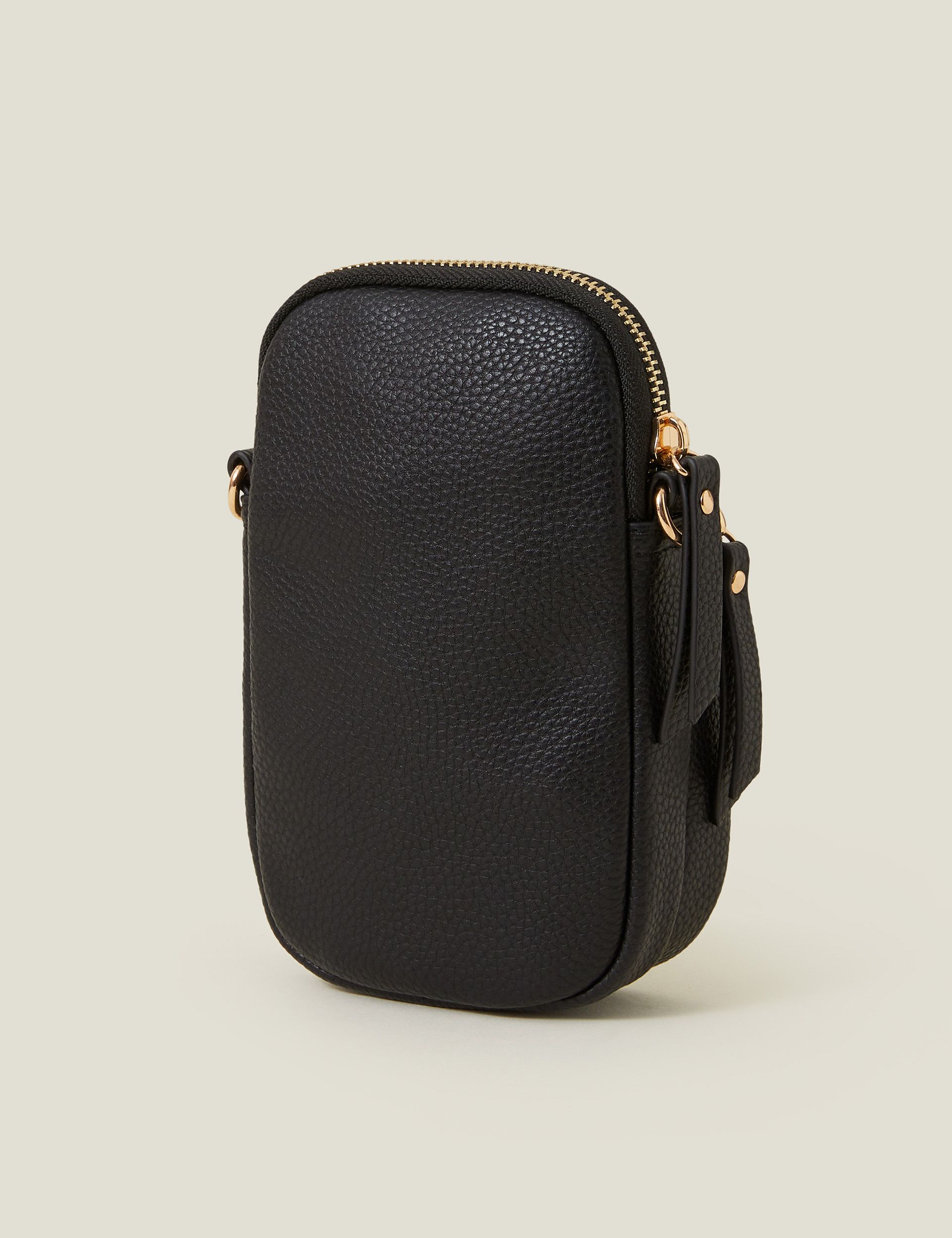 Accessorise textured cross body phone bag - British product