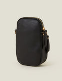Accessorise textured cross body phone bag - British product